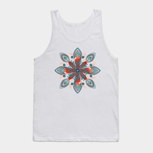 Red and blue surfer mandala Tank Top